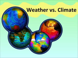 Weather vs. Climate
 