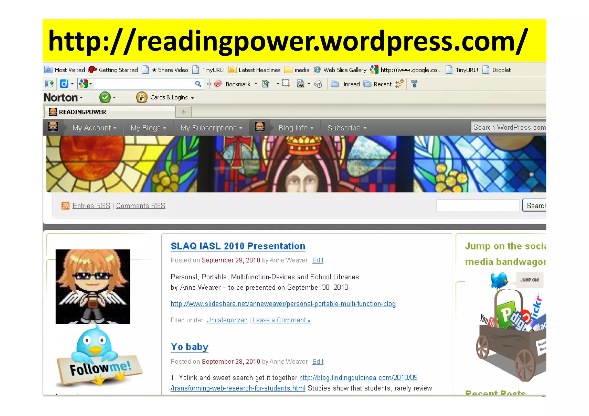 http://readingpower.wordpress.com/
 