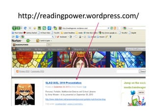 http://readingpower.wordpress.com/
 