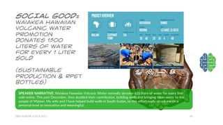 EBEV EUROPE • JULY 2016 44
SOCIAL GOOD:
waiakea hawaiian
volcanic water
Promotion
donates 1300
liters of water
for every 1...