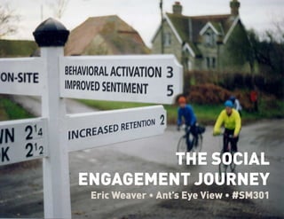 BEYOND
ERIC WEAVER • @WEAVE

                THE SOCIAL
       ENGAGEMENT JOURNEY
         Eric Weaver • Ant’s Eye View • #SM301
 