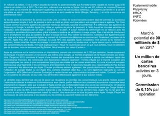 31 milliards de dollars. C’est la valeur actuelle du marché du paiement mobile que Forrester estime capable de monter jusqu’à 90
milliards de dollars d’ici à 2017. Ce n’est donc nullement une surprise qu’Apple, fort de ses 800 millions de comptes iTunes se
lance enfin sur ce marché en introduisant l’Apple Pay au coeur de ses nouveaux terminaux. Ce système parviendra-t-il à se faire
une place au sein de marchés où de nombreux acteurs se sont cassés les dents (Google, Samsung…) et où la concurrence est
extrêmement rude?
72 heures après le lancement du service aux Etats-Unis, un million de cartes bancaires avaient déjà été activées. Le processus
est extrêmement simple, il suffit de prendre la carte de crédit en photo pour que celle-ci soit enregistré dans le système. Tim Cook
le décrit comme “le premier système de paiement mobile qui est facile, sécurisé et confidentiel”. A la différences des systèmes de
Samsung ou Google, la solution Apple Pay utilise un système de jetons de paiement, à l’aide duquel les données sensibles de
l’utilisateur sont remplacées par un objet « anonyme » : le jeton. A aucun moment le commerçant ne se retrouve avec les
informations sensibles du consommateur grâce à plusieurs système de vérification à usage unique. Rien n’est stocké directement
sur le smartphone non plus. Le système de jeton s’occupe de tout. Pour valider la transaction, l’utilisateur doit également poser
son doigt sur le lecteur d’empreinte digitale au moment où il présente son téléphone au commerçant. Finalement, au niveau de la
sécurité, Apple Pay offre un autre avantage. La puce NFC des appareils Apple compatibles n’est activée qu’au moment du
paiement, limitant ainsi les risques de piratage. La sécurité semble donc au rendez-vous, et Apple assure que la confidentialité
des consommateurs sera totale, Tim Cook expliquant que « Nous ne voulons pas savoir ce que vous achetez, nous ne collectons
pas de données, nous ne sommes pas Big Brother. Nous laissons tout cela à d’autres ».
Apple se positionne sur le marché comme un intermédiaire, prenant une commission de 0,15% par opération. Jamais auparavant
les banques n’avaient acceptés un tel accord, pas même avec Google. La montée progressive de la fraude bancaire aux Etats-
Unis (Target en 2013) combinée à l’espoir d’une hausse des transactions avec ce système a permis une adhésion rapide des
intermédiaires financiers. De nombreuses voix dissonantes s’élèvent cependant : l’entrée d’Apple sur le marché européen sera
plus compliquée, les cartes à puce européennes étant plus sécurisées que les cartes américaines. En outre le marché européen
est beaucoup plus fragmenté et les commissions s’en ressentent. C’est la raison pour laquelle deux responsables de Visa Europe
ont récemment été débauchés par Apple. D’autres problèmes existent également, des grands distributeurs refusent désormais
l’utilisation de Google Wallet ou de l’Apple Pay. Certains (Walmart, Best Buy…) se sont également regroupés au sein de
l’organisation MCX (Merchant Customer Exchange) et veulent lancer leur propre solution de paiement mobile : CurrentC reposant
sur un système de QRCode. De leur côté, Visa et Wordline réfléchissent également à leur solution mobile…
Le véritable enjeu derrière tout cela est de savoir qui récupérera les données des consommateurs. Les grands retailers avaient
l’habitude de collecter le maximum d’informations sur leurs clients, parfois même en leur proposant de souscrire à une carte bleue
directement en magasin, alors que la solution d’Apple promet une confidentialité totale vis à vis de ces commerçants. On observe
aussi étrangement un autre phénomène depuis l’introduction d’Apple Pay. Le nombre de transactions passé par Google Wallet a
augmenté de près de 50% et son nombre d’abonnés a été multiplié par 2 sur les derniers mois. Apple Pay ne fait peut être
qu’ouvrir la voie pour le développement massif du marché. Une seule chose est sûre la guerre entre Apple, Google, Paypal, les
fournisseurs de carte bancaires et les retailers pour le contrôle du paiement mobile est loin d’être finie.
Marché
potentiel de 90
milliards de $
en 2017
Un million de
cartes
bancaires
activées en 3
jours.
Commission
de 0,15% par
opération
#paiementmobile
#applepay
#MCX
#NFC
#données
http://pro.01net.com/editorial/630088/de-grandes-enseignes-americaines-boudent-apple-pay/
http://www.businessweek.com/articles/2014-10-23/apple-pay-partners-with-american-express-visa-card-networks#p1
http://www.panoptinet.com/cybersecurite-decryptee/apple-pay-securite-du-paiement-sans-contact-nfc/
http://www.zdnet.fr/actualites/tribune-et-si-paypal-etait-le-veritable-beneficiaire-d-apple-pay-39808797.htm
http://pro.clubic.com/e-commerce/paiement-en-ligne/actualite-735541-apple-pay-tim-cook-repond-fronde-alibaba-interesse.html
http://www.journaldunet.com/ebusiness/commerce/visa-worldline-paiement-apple-pay-1114.shtml
http://www.zdnet.fr/actualites/apple-pay-guerre-ouverte-dans-le-retail-americain-39808507.htm
http://www.silicon.fr/apple-pay-refuse-commercants-aux-etats-unis-100320.html/
 