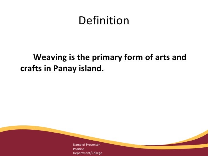 Weaving