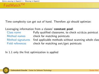 Advice weaving in AspectJ