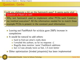 Advice weaving in AspectJ