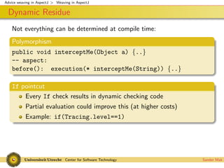 Advice weaving in AspectJ
