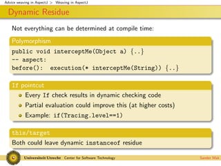 Advice weaving in AspectJ