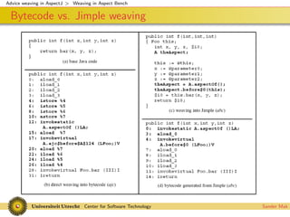 Advice weaving in AspectJ