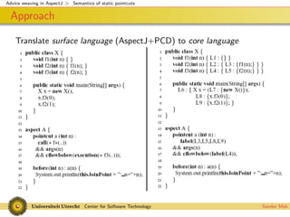 Advice weaving in AspectJ