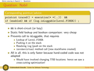Advice weaving in AspectJ