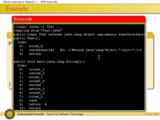 Advice weaving in AspectJ