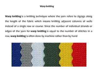 weaving process and structure, weave design | PPTX