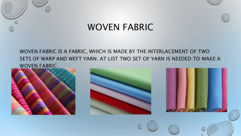 Basic structure of a woven fabric