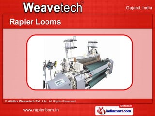 Weaving by Alidhra Weavetech Pvt. Ltd Surat 