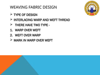 WEAVING DESIGN BY COMPUTER, CAD and CAM system for weaving design in ...