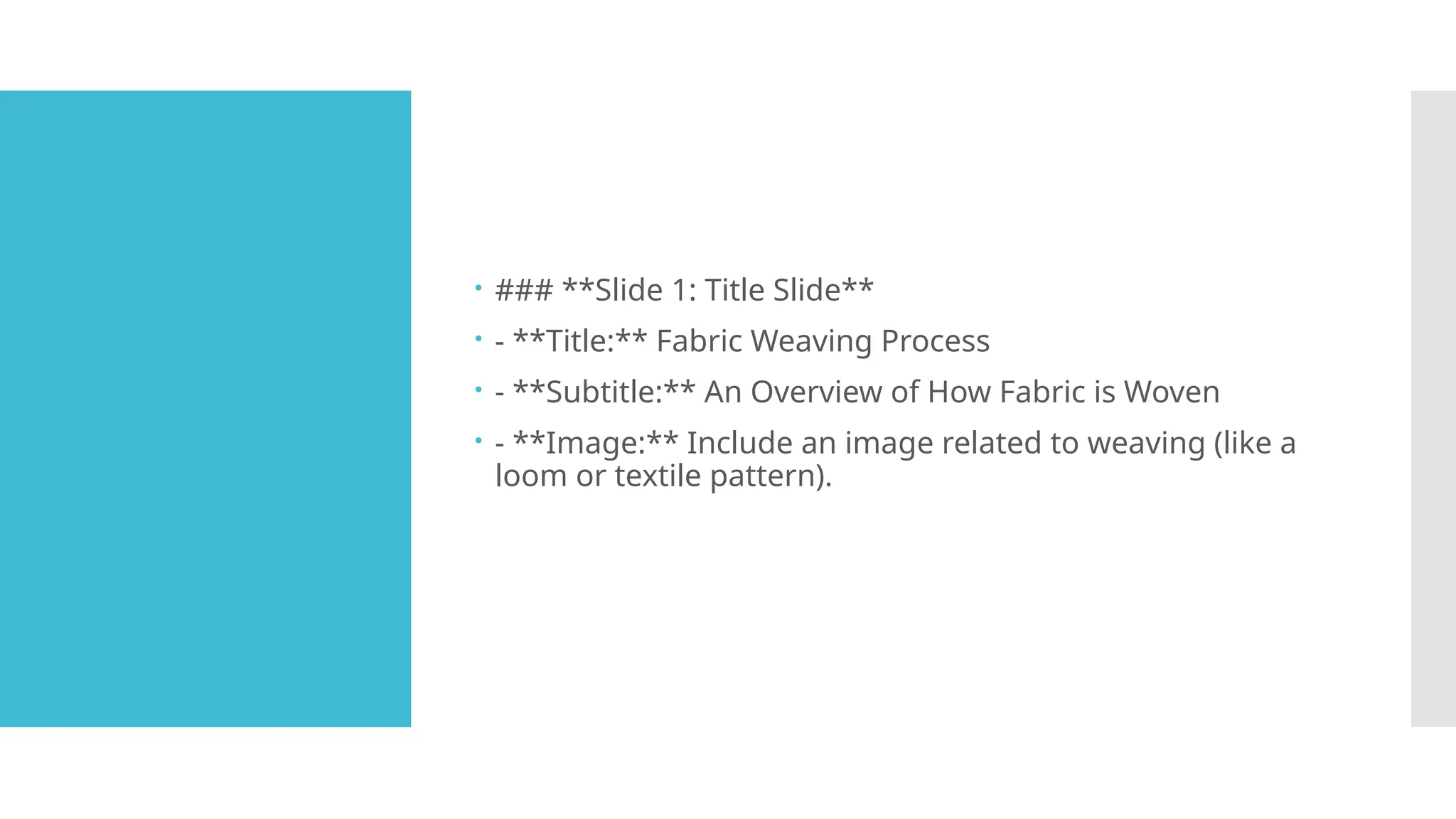 Textile Weaving Information And Process Pptx