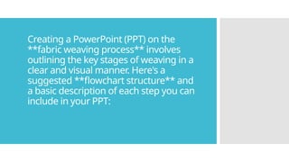 Textile Weaving Information and Process.pptx