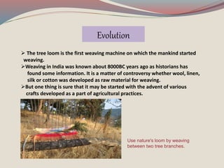 Loom Evolution Language Arts - A presentation on weaving | PPTX