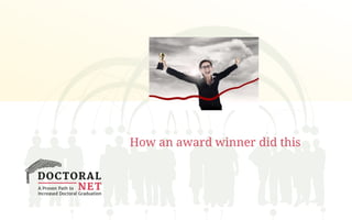 How an award winner did this
 