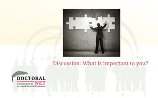 Discussion: What is important to you?
 