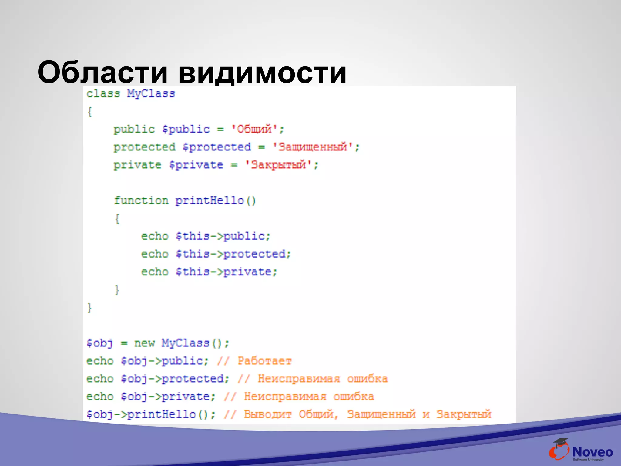 Области видимости
 