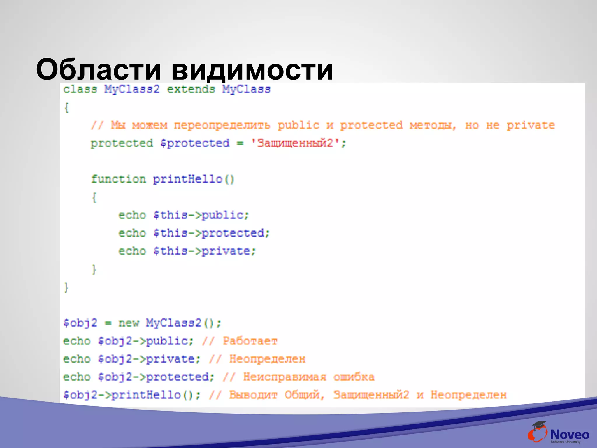 Области видимости
 
