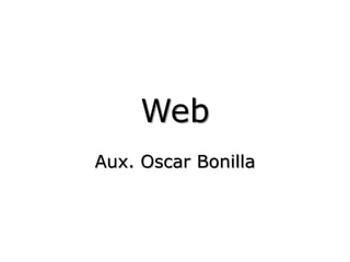 Web Aux. Oscar Bonilla 