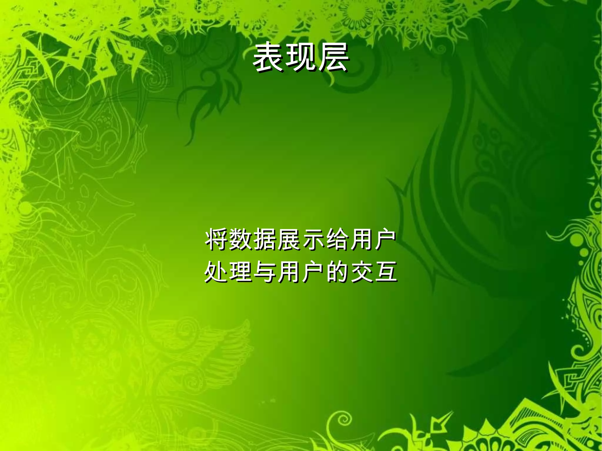 架构视角 服务器端 表现层（Presentation Layer） 业务逻辑层（Business Logical Layer） 数据持久层（Data Persistant Layer） 辅助系统 （Auxiliary  System） 