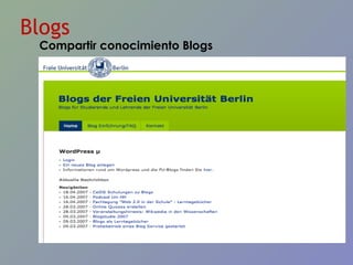 Blogs Compartir conocimiento Blogs 