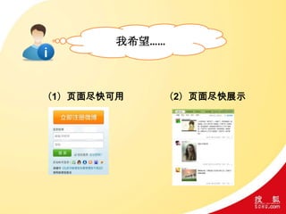 （1）页面尽快可用 （2）页面尽快展示
我希望……
 