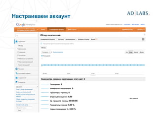 Настраиваем аккаунт
 