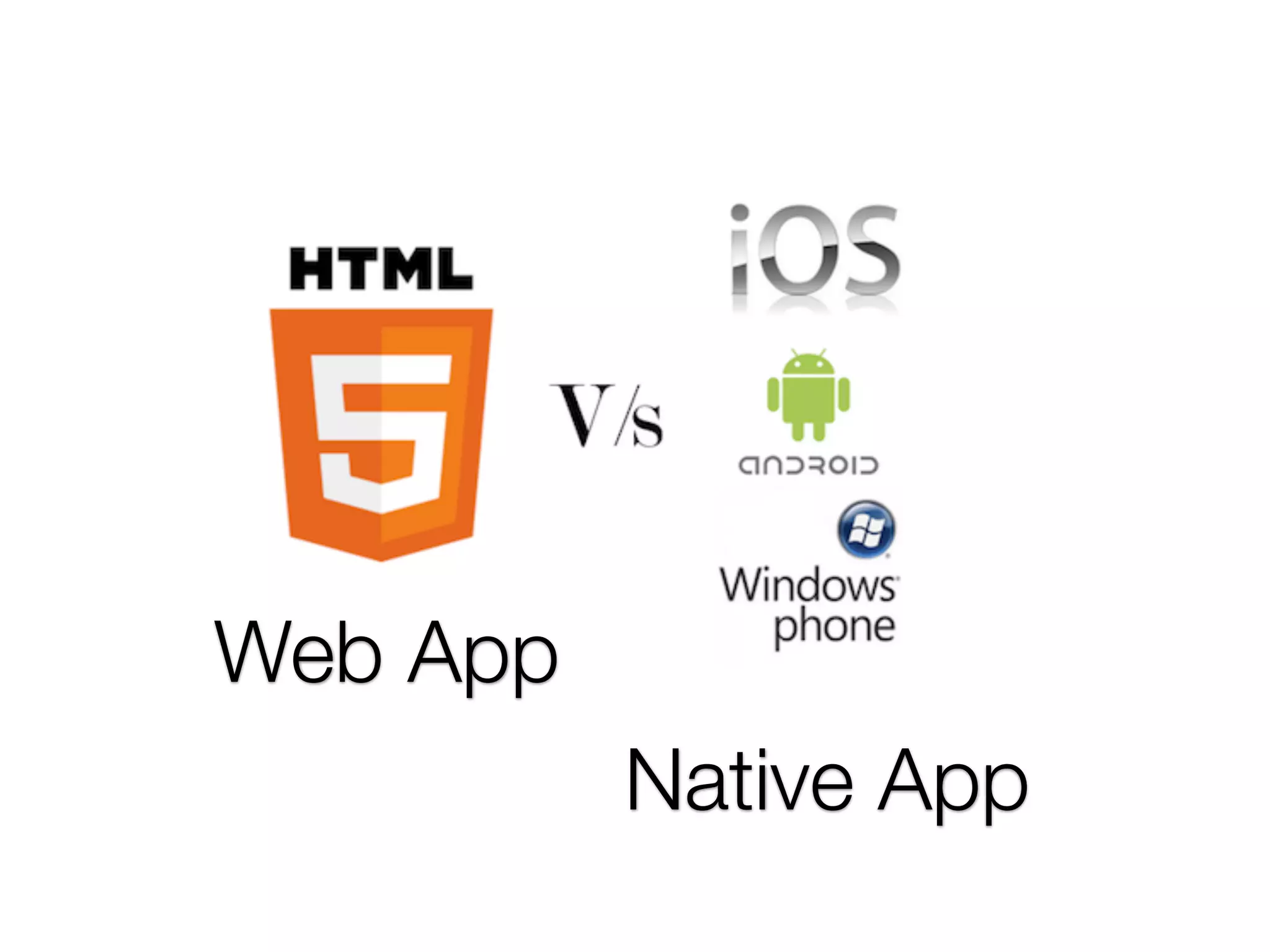 Web App
Native App

 