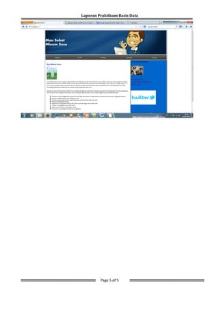 Laporan Praktikum Basis Data
Page 5 of 5
 