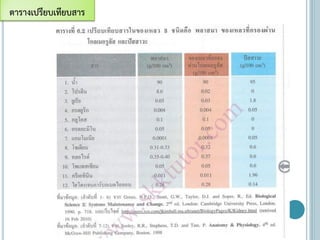 ตารางเปรียบเทียบสาร
 