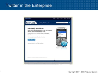 Twitter in the Enterprise 