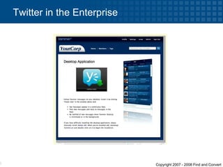 Twitter in the Enterprise 