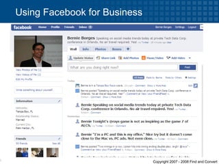 Using Facebook for Business 