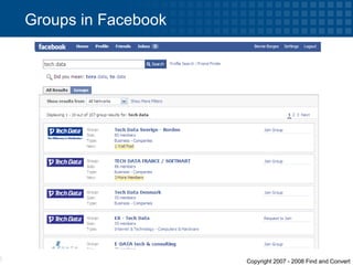 Groups in Facebook 