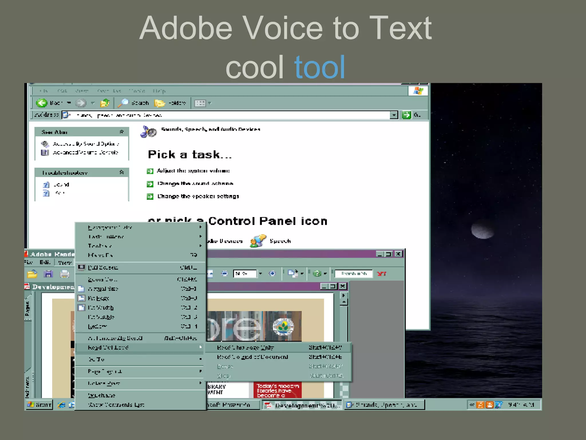 Adobe Voice to Text cool  tool 