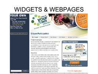 WIDGETS & WEBPAGES 