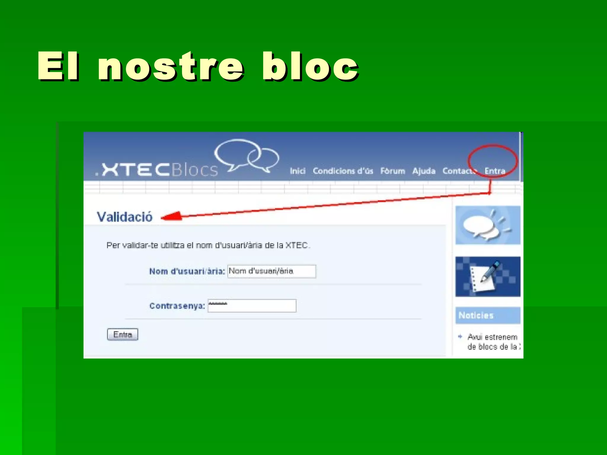 El nostre bloc 