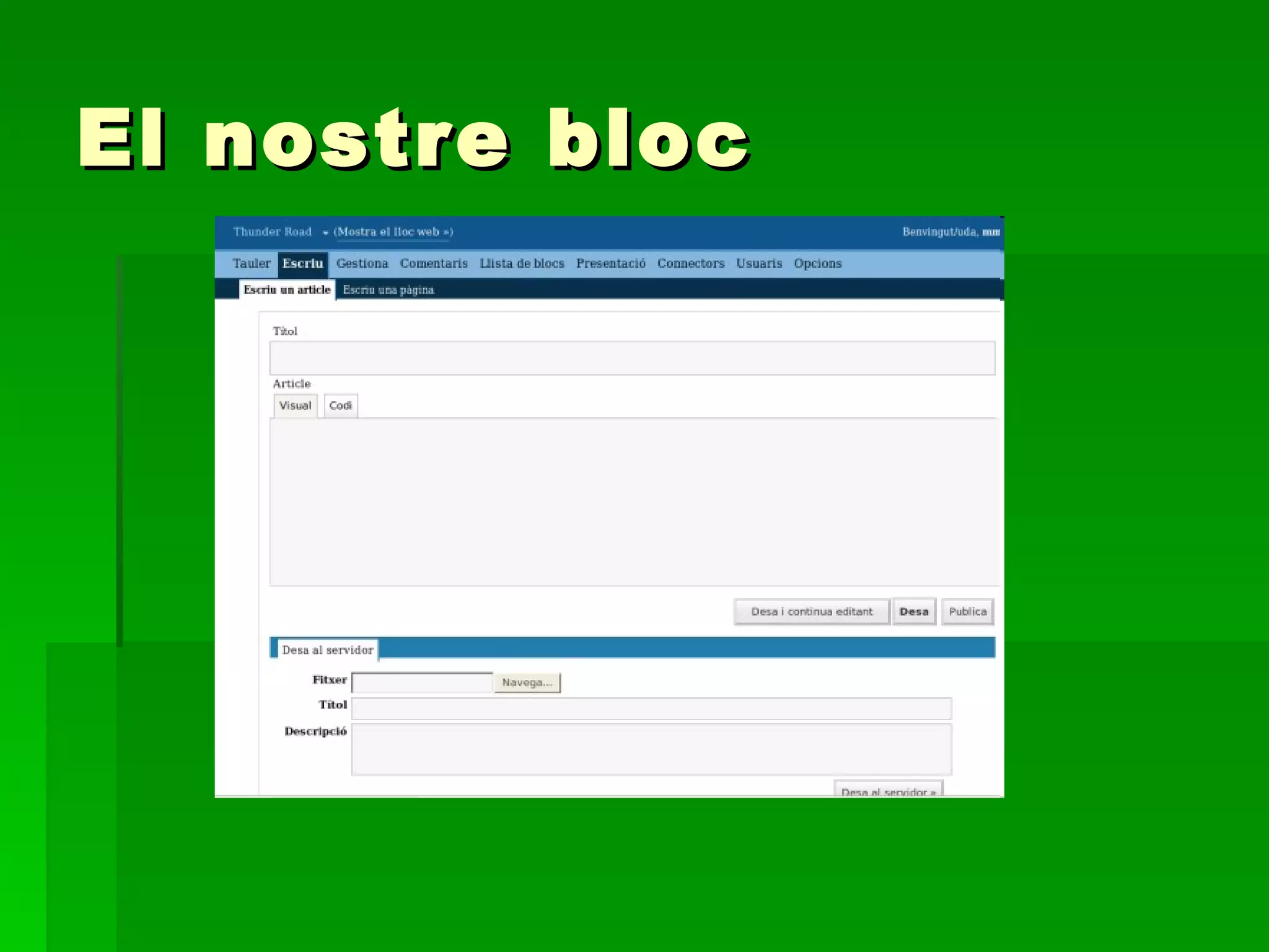 El nostre bloc 