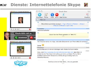 Dienste: Internettelefonie Skype 