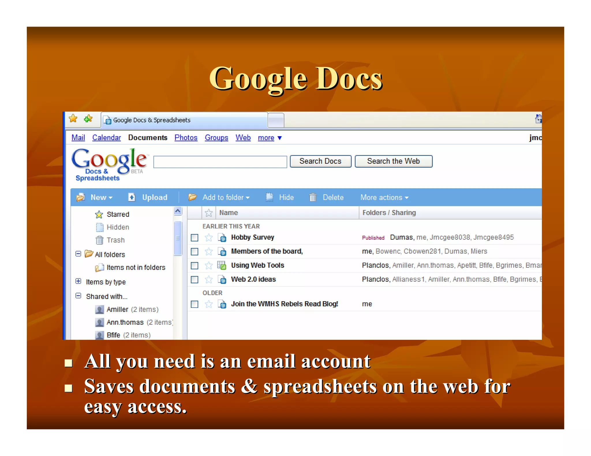 Web 2 Whats In Your Basket