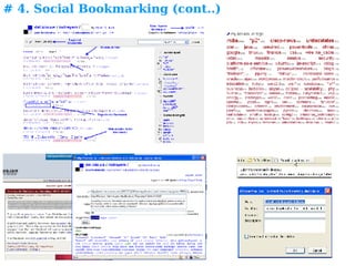 # 4. Social Bookmarking (cont..) 