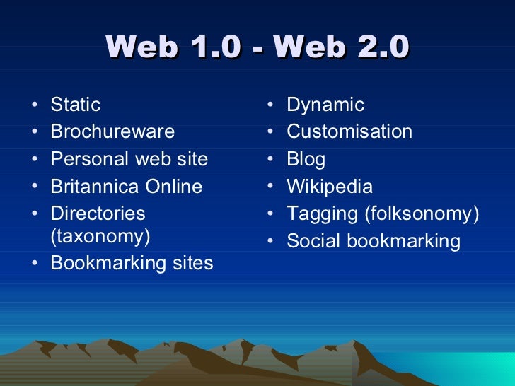  2.0 new definition of web