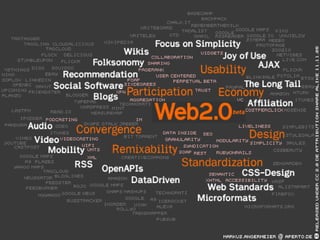 IntroductionIntroduction
• The concept of "Web 2.0" began with a
conference brainstorming session between
O'Reilly and Med...