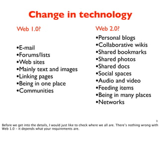 Web 2.0 and e-elearning