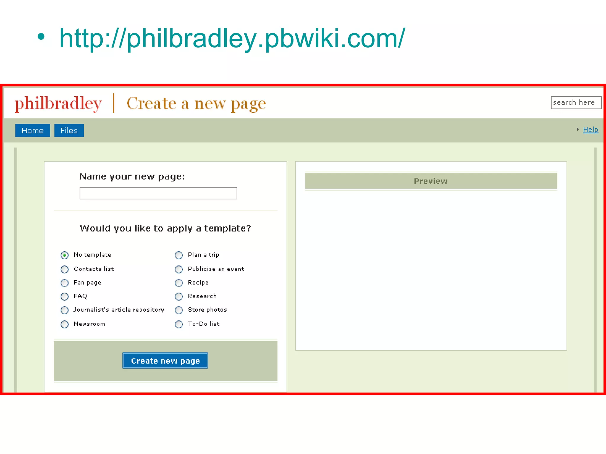 http://philbradley.pbwiki.com/   
