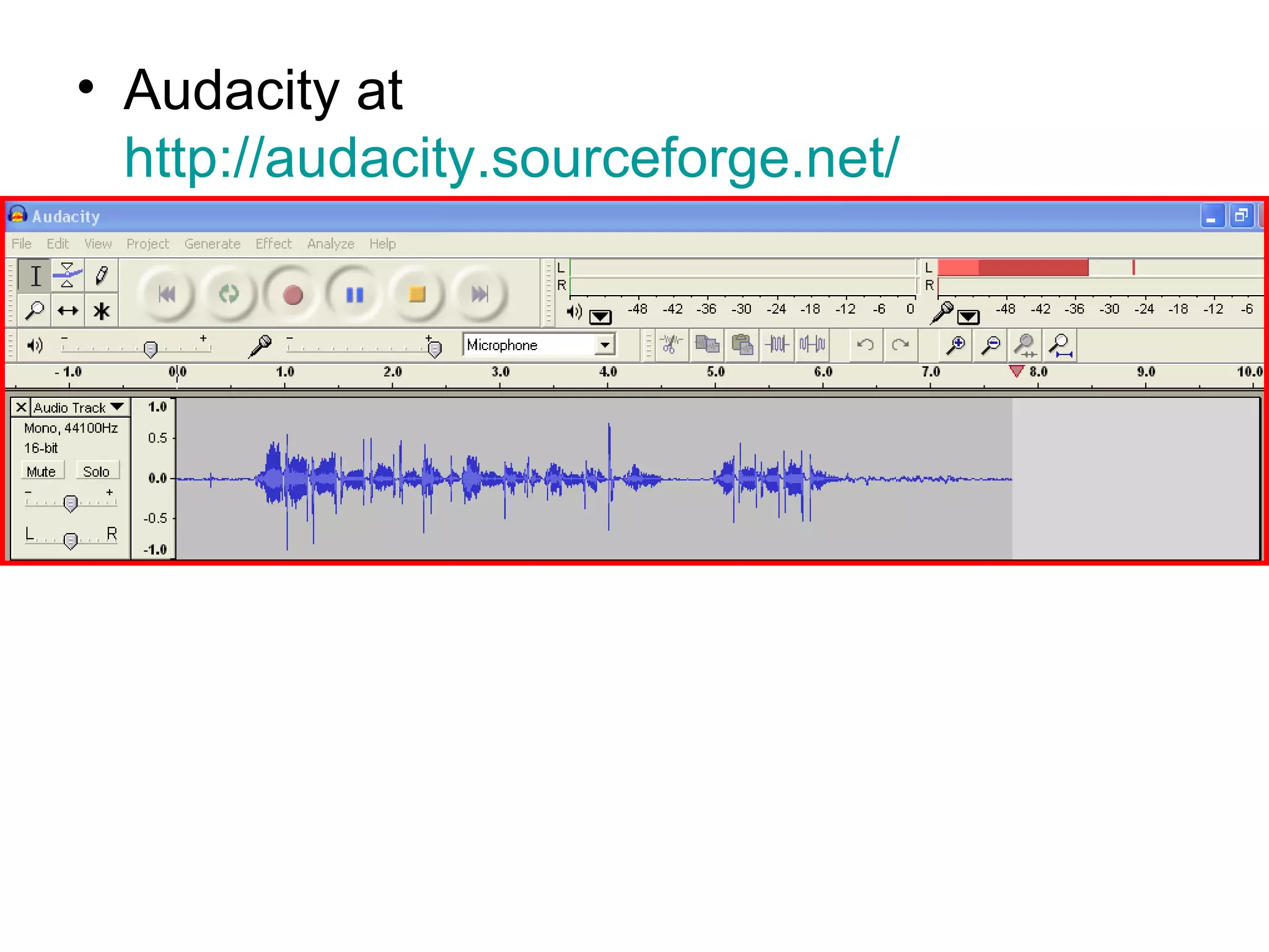 Audacity at  http://audacity.sourceforge.net/   